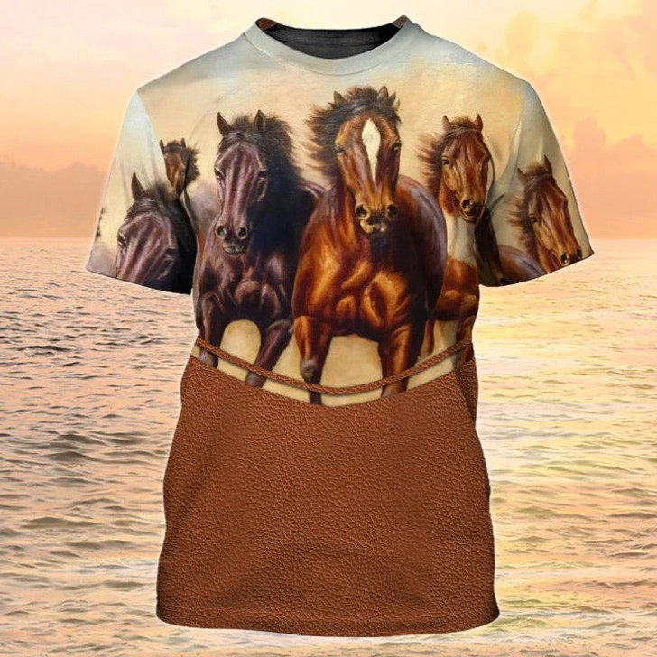 FUNSTUFFPRINT Funny Horse Shirts, Horse Tshirt, Funny Horse Shirts 3D All Over Print 3D T-shirt
