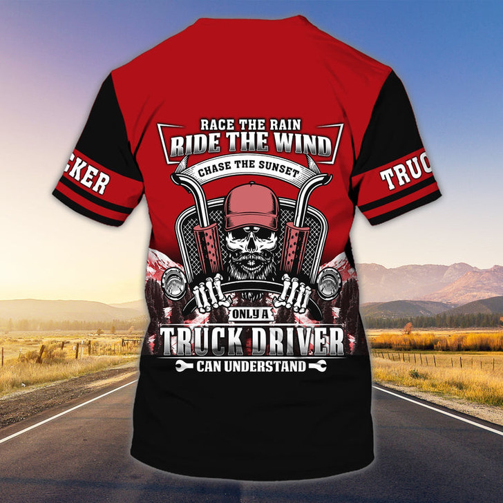 FUNSTUFFPRINT Custom Funny Trucker Shirt Only Truck Driver Can Understand 3D Tee Shirt Best Trucker Gift 3D T-shirt
