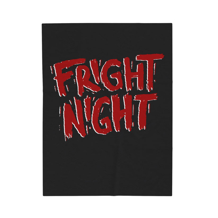 FUNSTUFFPRINT Fright Night Velveteen Plush Blanket