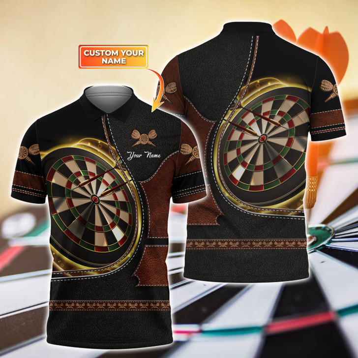 FUNSTUFFPRINT Darts - Personalized Name 3D All Over Print Polo Shirt Size S-5XL