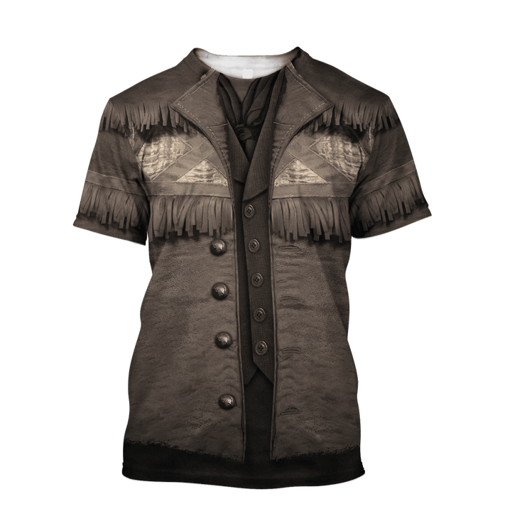 FUNSTUFFPRINT American Cowboy Shirt 3D Cosplay Deluxe T Shirt Special Cowboy 3D T-shirt
