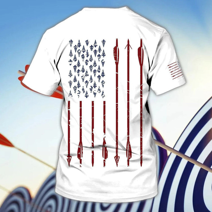 FUNSTUFFPRINT Customized 3D Archery T Shirt Coolspod Unisex Men Women Archery Shirts Gift For Archery Lovers 3D T-shirt