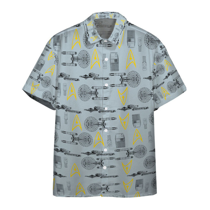 Custom 3D S.T Shipyards Gray Custom Hawaiian Shirt, summer aloha shirt, Summer gift for him