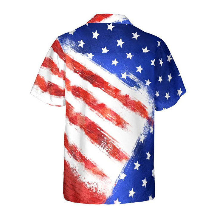 American Flag Hawaiin Shirt For Men, 4th of july Hawaiian Shirt