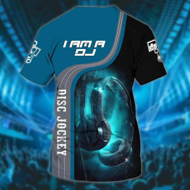FUNSTUFFPRINT Personalized Dj T Shirt, Cool Headphone Shirt, 3D T Shirt For Dj Men And Women 3D T-shirt