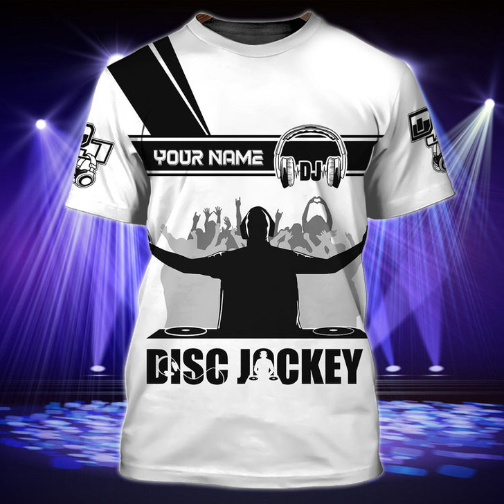 FUNSTUFFPRINT Customized Relax Dj T Shirt, 3D Dj Shirt Men And Women, Cool Disc Jockey T Shirt 3D T-shirt