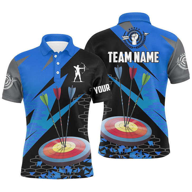 FUNSTUFFPRINT  Personalized Archery Arrows 3d Polo Shirts For Men Custom Hunting Bow Archery  Polo Shirt Size S-5XL