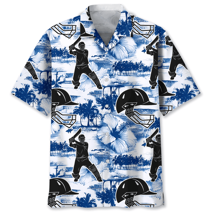 Multi Color Cricket Nature Hawaiian Shirt, Shirt for Cricket Player
