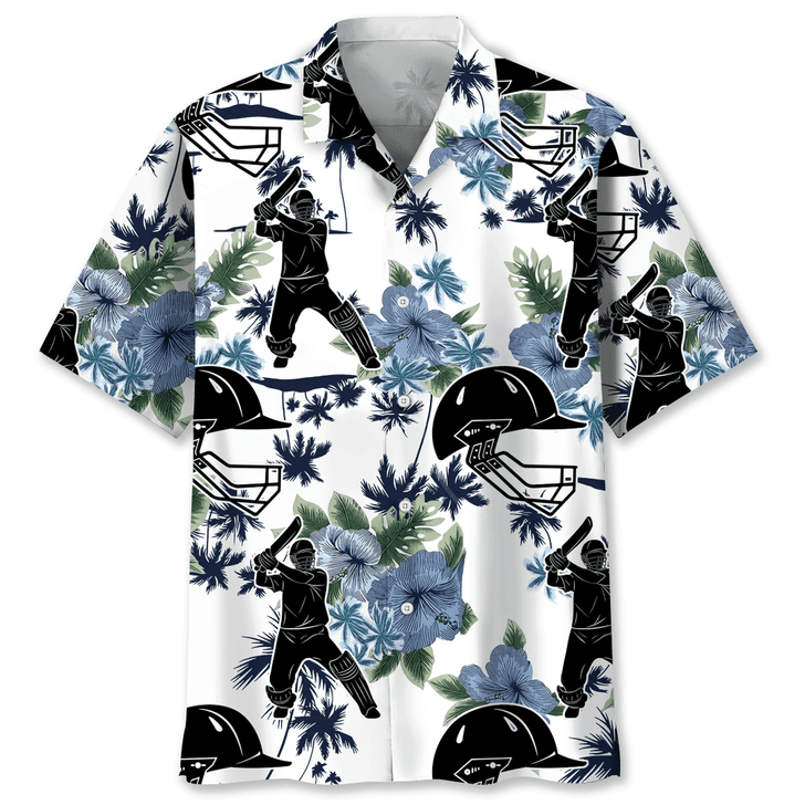 Multi Color Cricket Nature Hawaiian Shirt, Shirt for Cricket Player