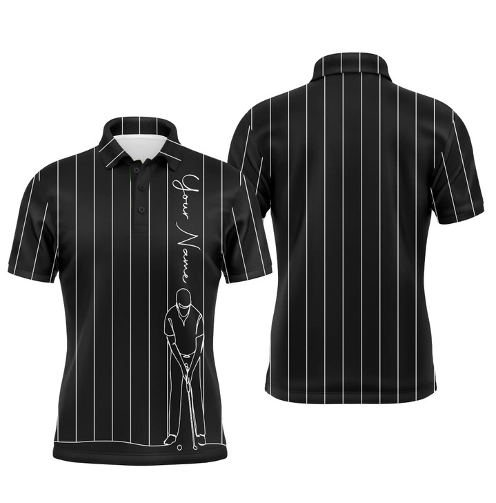 FUNSTUFFPRINT Personalized mens golf polo shirts custom name golf tops mens   Polo Shirt Size S-5XL