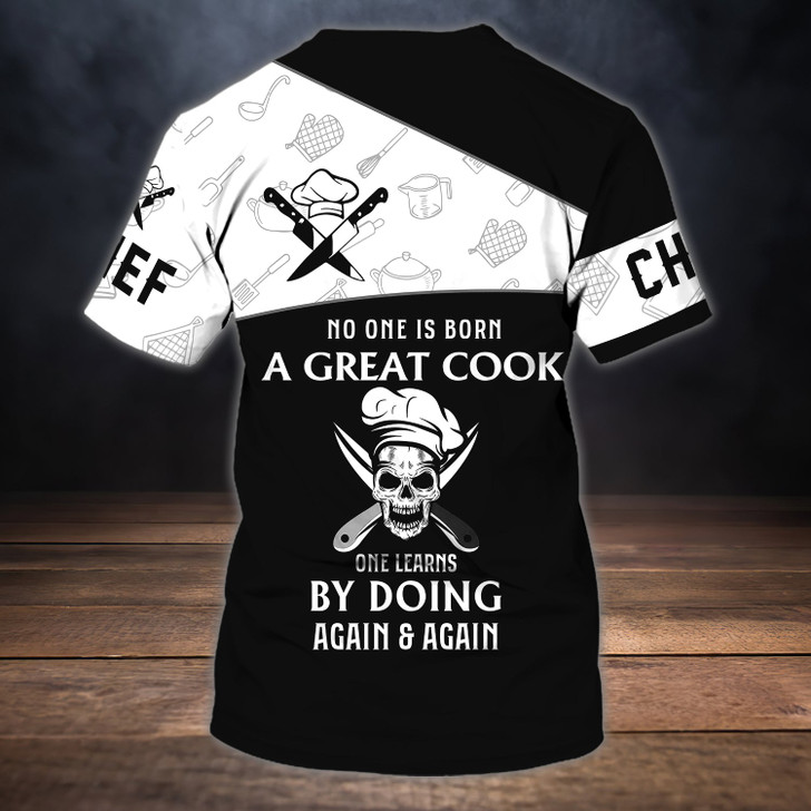 FUNSTUFFPRINT Chef 2 - Personalized Name 3D Tshirt 3D T-shirt