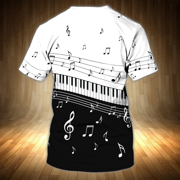 FUNSTUFFPRINT Piano - 3D Tshirt 02 3D T-shirt