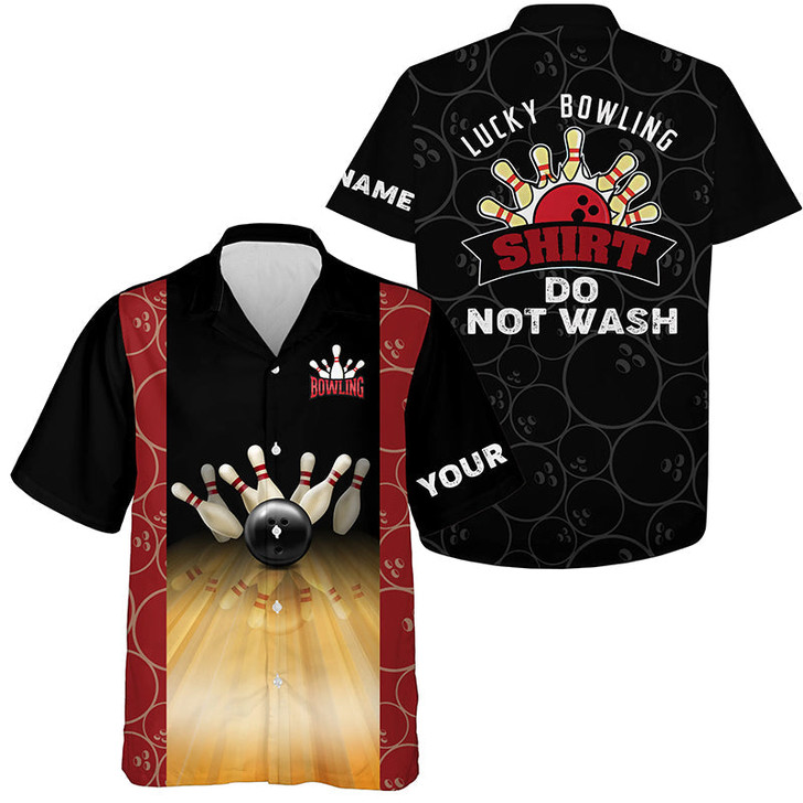 Custom Personalized Funny Vintage Bowling Hawaiian Shirt For Men Custom Lucky Bowling Shirt Do Not Wash