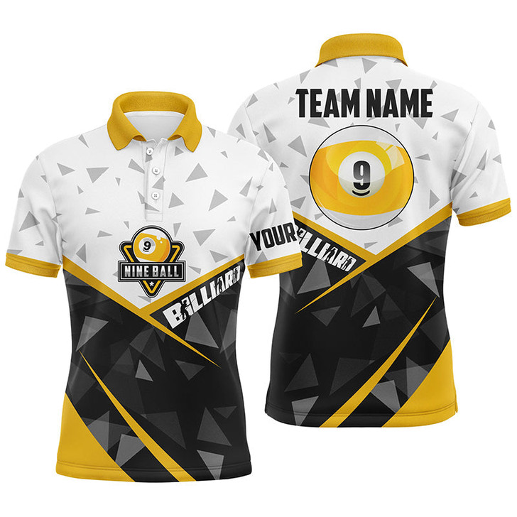 FUNSTUFFPRINT 9 Ball Pool Billiard Jerseys Custom  Polo Shirt Size S-5XL