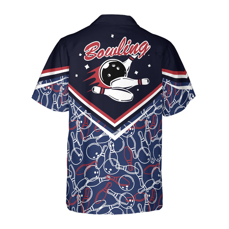 Custom Bowling Pattern Custom Name Hawaiian Shirt, Personalized Colorful Summer Aloha Shirt For Men Women, Perfect Gift For Friend, Family, Bowling Lovers