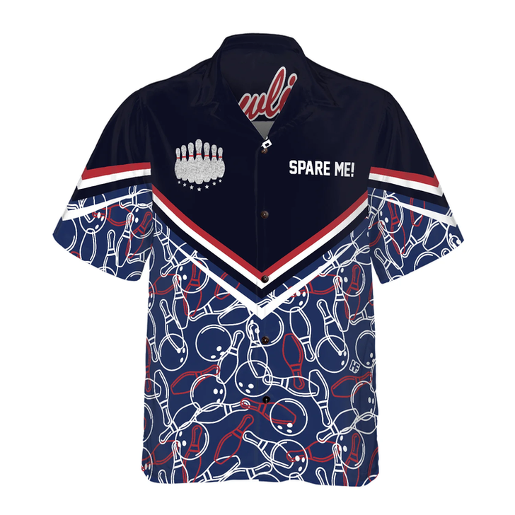 Spare Me Bowling Hawaiian Shirt, Colorful Summer Aloha Shirt For Men Women, Perfect Gift For Friend, Bowling Lovers, Bowling Team