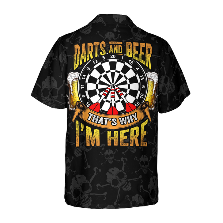 Darts And Beer Hawaiian Shirt, Colorful Summer Aloha Shirt For Men Women, Perfect Gift For Friend, Team, Family, Darts Beer Lovers