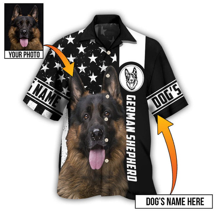 Custom German Shepherd My Lovely Dog Custom Photo Personalized - Hawaiian Shirt, Idea Gift for Dog Lover