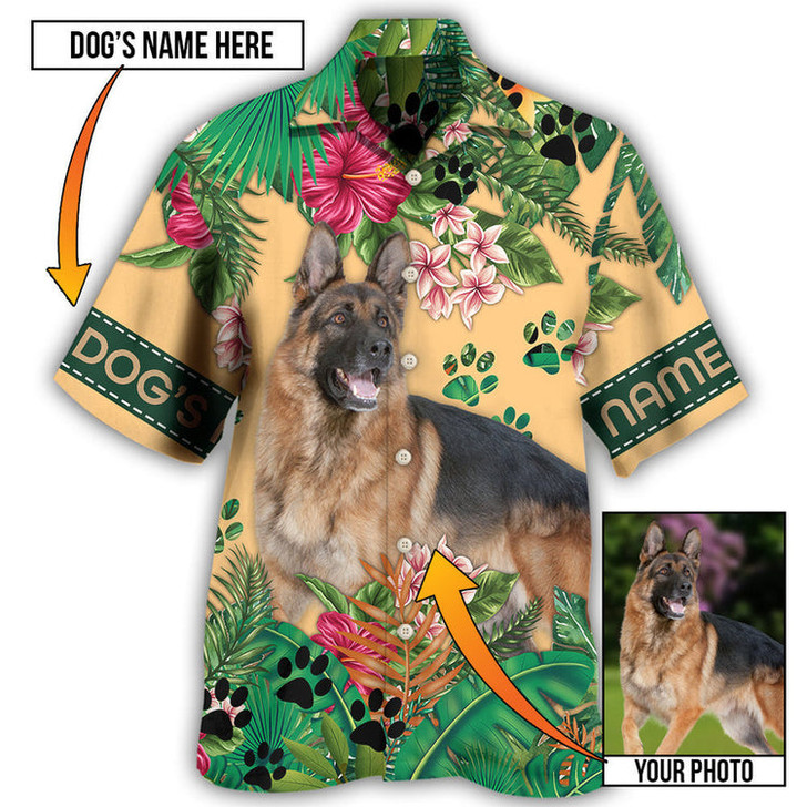 Custom German Shepherd My Lovely Dog Custom Photo Personalized - Hawaiian Shirt, Idea Gift for Dog Lover