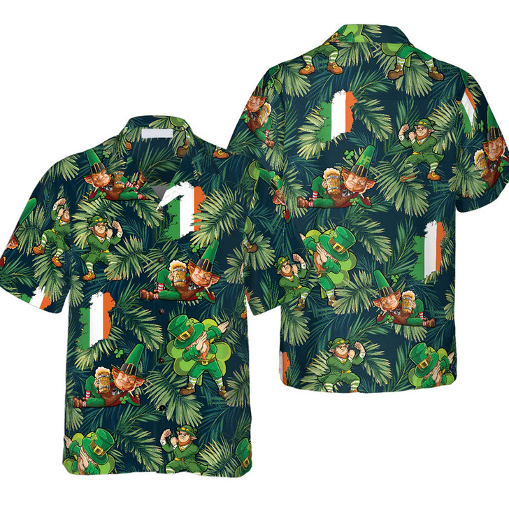 Happy Saint Patrick's Day Irish Leprechaun Hawaiian Shirt