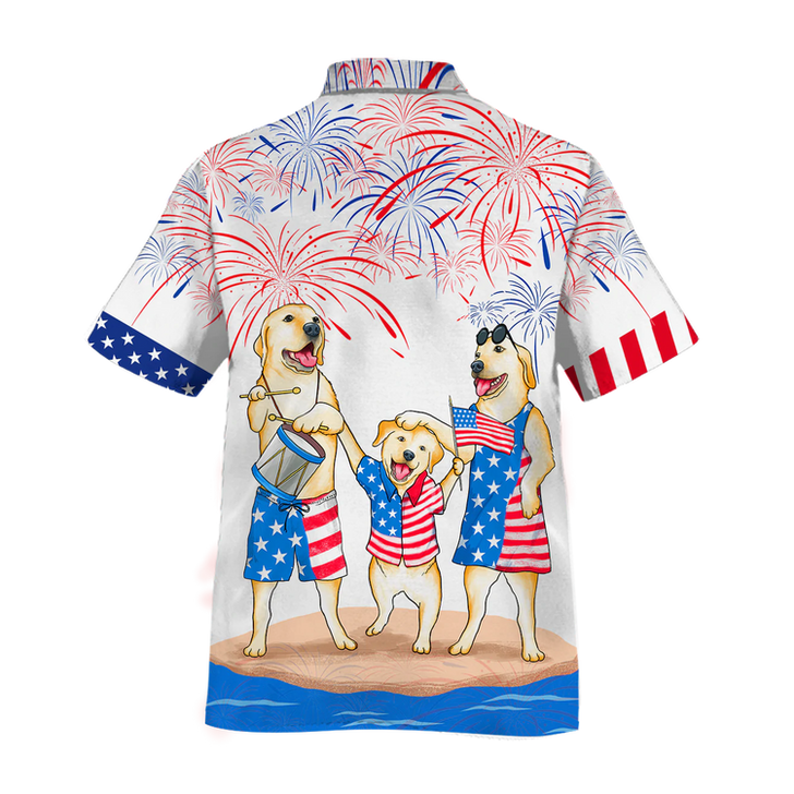 3D Full Printed Shih Tzu Hawaiian Shirts For Independence Day, Dog Hawaii Aloha Beach Shirts For Him Her