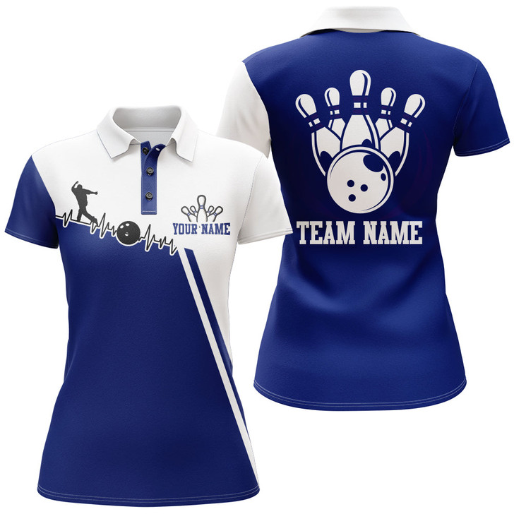 Custom Camo Bowling Polo Shirt for Women Custom Bowling Team Shirt Bowlers Jersey QZT2
