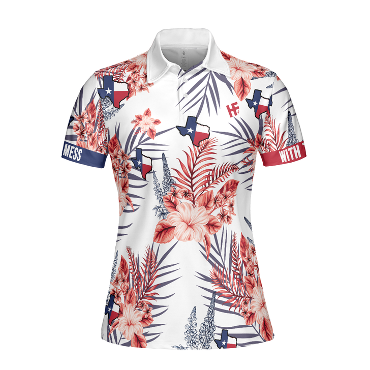 Texas Proud Bluebonnet Polo Shirt For Woman Short Sleeve Women Polo Shirt - Perfect Gift For Women