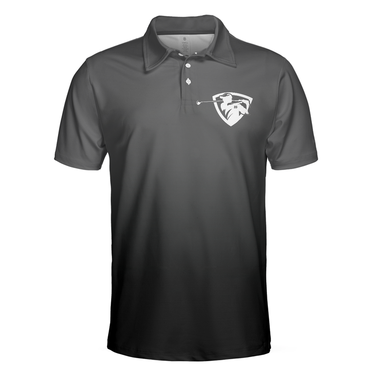 Golf Black Pimps Polo Shirt For Men, Funny White Men Golfing Polo Shirt - Best Gift For Golf Lovers
