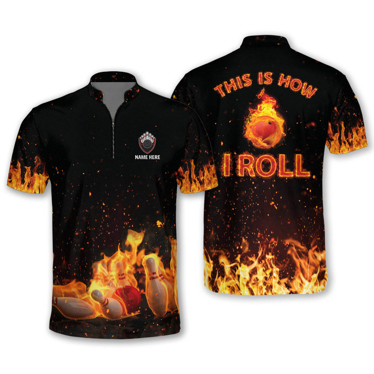 Custom This Is How I Roll Bowling League Jersey Shirts For Men, Shirt for Bowler
