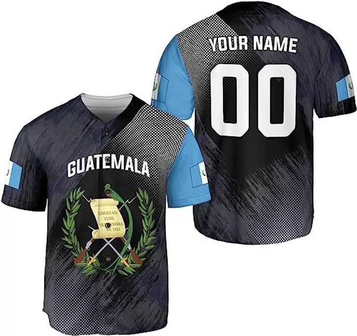 Custom Guatemala Baseball Jersey Custom Guatemala Jersey for Men Women