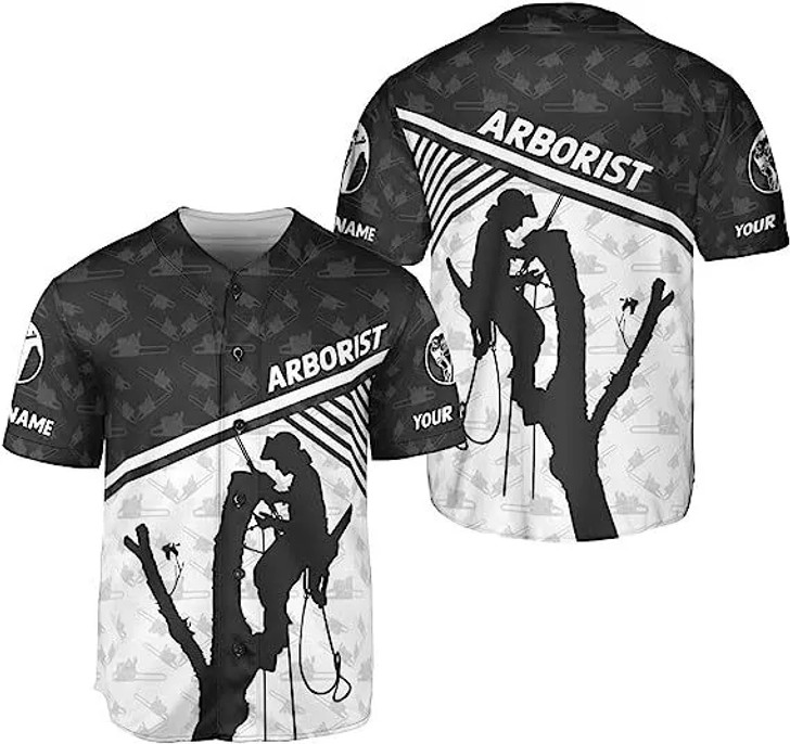 Custom Personalized Arborist Shirt Arborist Baseball Jersey, Lumberjacks Shirts Logger 3