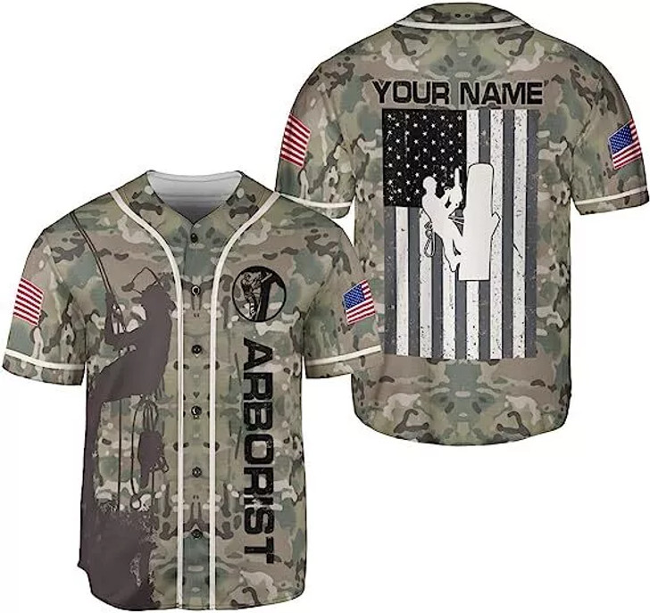 Custom Personalized Arborist Shirt Arborist Baseball Jersey, Lumberjacks Shirts Logger