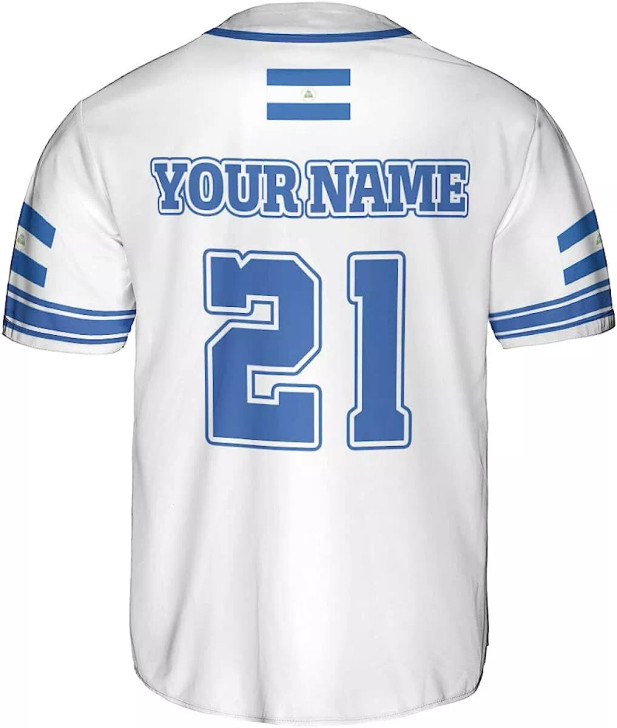 Custom Personalized Nicaragua Baseball Jersey, Custom Nicaragua Baseball Jersey for Men