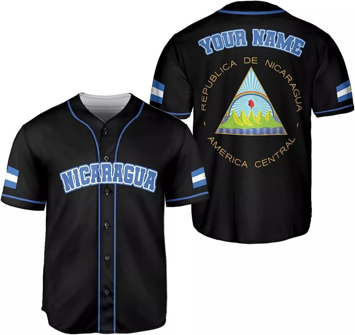 Custom Personalized Nicaragua Baseball Jersey Custom Nicaragua Baseball Jersey for Men