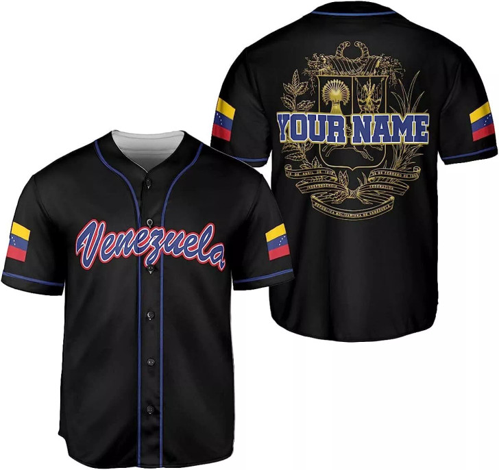 Custom Personalized Name Venezuela Baseball Jersey Shirt, Venezuela Jersey for Men and Women