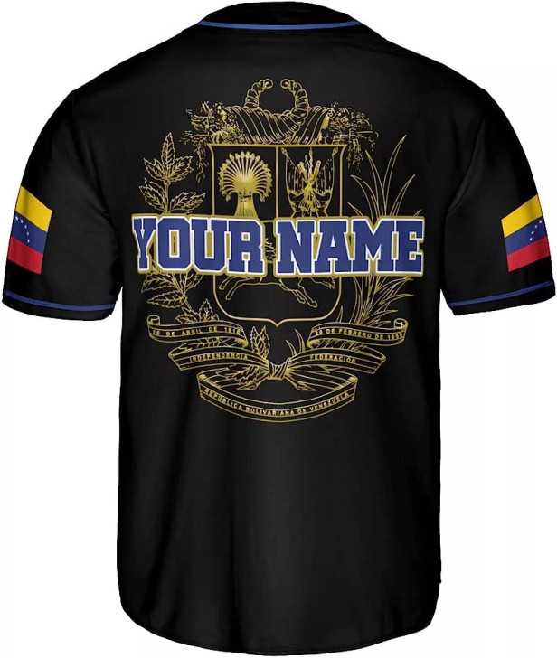 Custom Personalized Name Venezuela Baseball Jersey Shirt, Venezuela Jersey for Men and Women