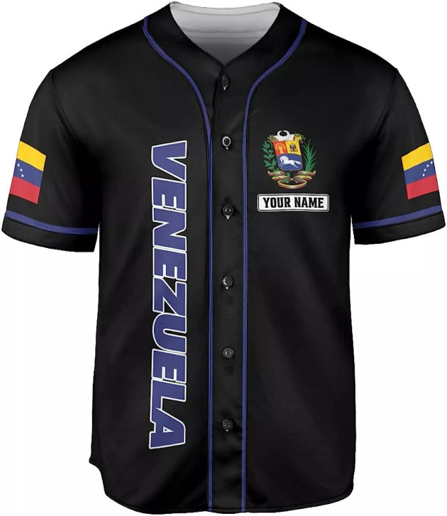 Custom Personalized Name Venezuela Baseball Jersey Shirt Venezuela Jersey for Men and Women