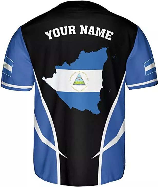 Custom Personalized Nicaragua Baseball Jersey Custom Nicaragua Baseball Jersey