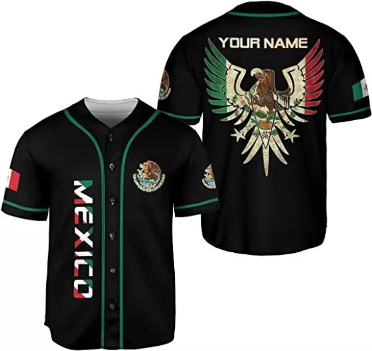 Custom Personalized Name Mexico Baseball Jersey Mexican Baseball Jersey for Men Women