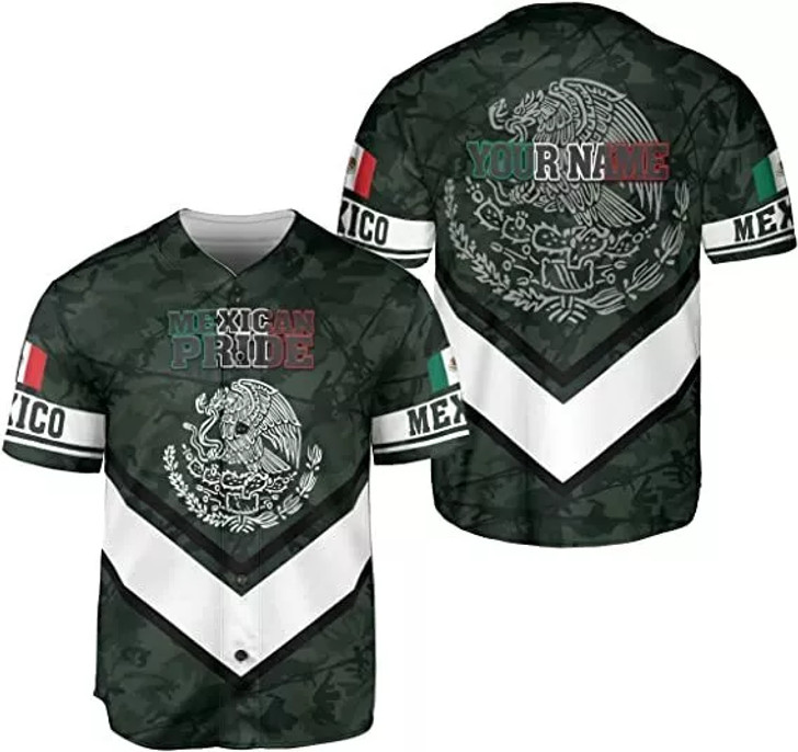Custom Personalized Mexico Baseball Jersey Mexican Baseball Jersey for Men Women, Mexi