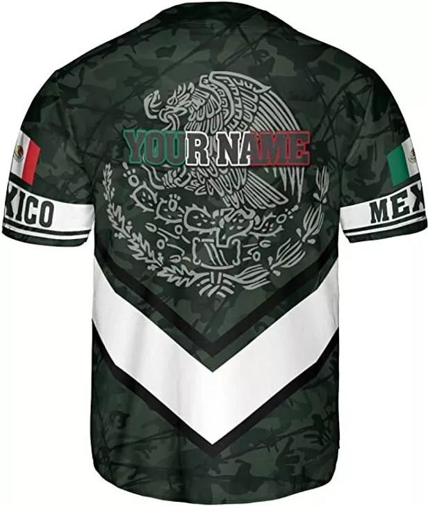 Custom Personalized Mexico Baseball Jersey Mexican Baseball Jersey for Men Women, Mexi