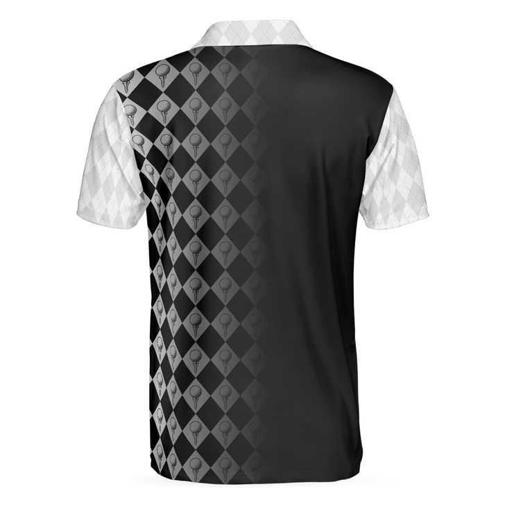Golf Weapons Of Grass Destruction Short Sleeve Men Polo Shirt, Black And White Golf Shirt For Men, Best Gift For Golfers