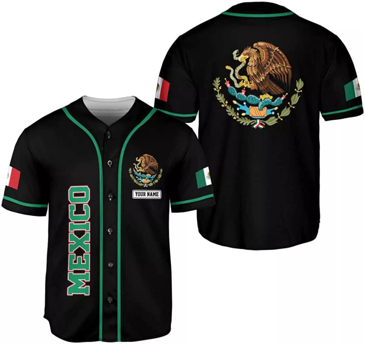 Custom Personalized Mexico Baseball Jersey Mexican Baseball Jersey for Men Women