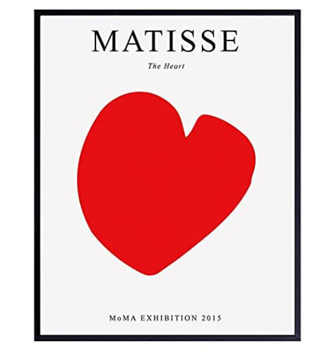 Matisse The Heart, Poster Decor, Wall Poster, Moma Exhibition 2015 Poster and Canvas