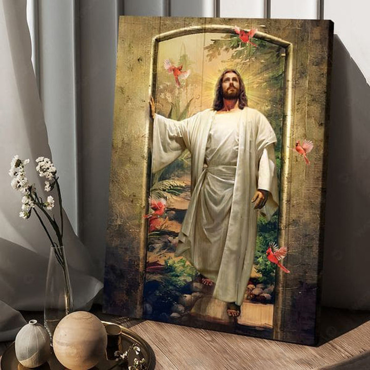 God Poster, Cardinal Bird, Poster Decor, Wall Poster Poster and Canvas