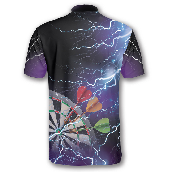 Custom 3D All Over Print Thunder Lightning Custom Darts Jerseys for Men, Best Shirt for Dart Player