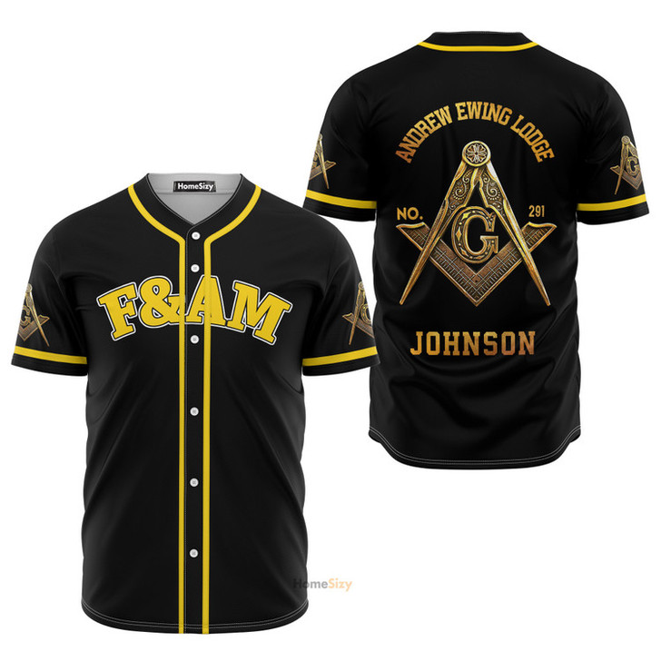 Custom Name Freemasonry - Personalized Baseball Jersey