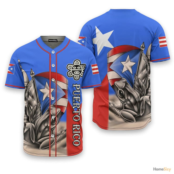 Puerto Rico Coqui Boricua - Baseball Jersey