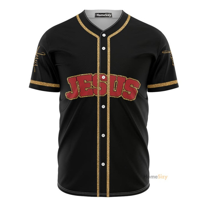 God Jesus Faith Over Fear - Baseball Jersey
