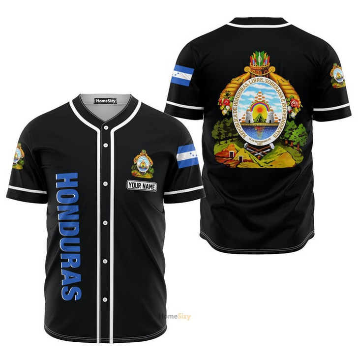 Custom Name Honduras - Personalized Baseball Jersey